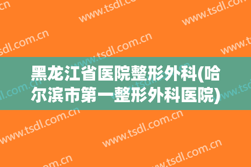 黑龙江省医院整形外科(哈尔滨市第一整形外科医院)