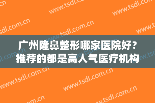 广州隆鼻整形哪家医院好？推荐的都是高人气医疗机构！挨个点评~(广州整形鼻子哪个医院好)