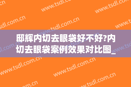 邸辉内切去眼袋好不好?内切去眼袋案例效果对比图_河北大学附属医院