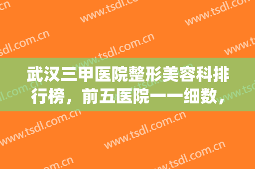 武汉三甲医院整形美容科排行榜，前五医院一一细数，你更中意哪家？(武汉公立三甲整形医院排名)