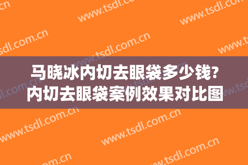 马晓冰内切去眼袋多少钱?内切去眼袋案例效果对比图_北京医院