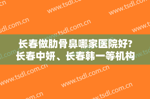 长春做肋骨鼻哪家医院好?长春中妍、长春韩一等机构上榜！