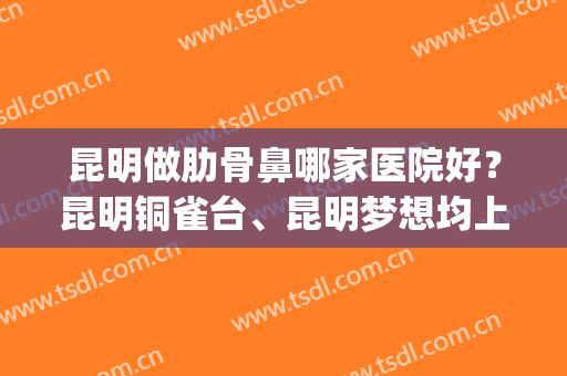 昆明做肋骨鼻哪家医院好？昆明铜雀台、昆明梦想均上榜！(昆明鼻综合肋骨在哪 .铜雀台怎么样)