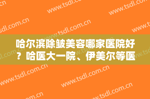 哈尔滨除皱美容哪家医院好？哈医大一院、伊美尔等医院榜上有名~
