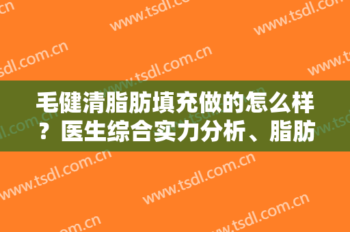 毛健清脂肪填充做的怎么样？医生综合实力分析、脂肪填充案例、口碑评价~
