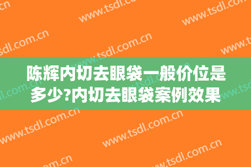 陈辉内切去眼袋一般价位是多少?内切去眼袋案例效果对比图_西安市人民医院