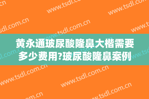 黄永通玻尿酸隆鼻大楷需要多少费用?玻尿酸隆鼻案例效果对比图_百色市人民医院