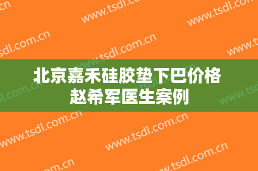 北京嘉禾硅胶垫下巴价格 赵希军医生案例
