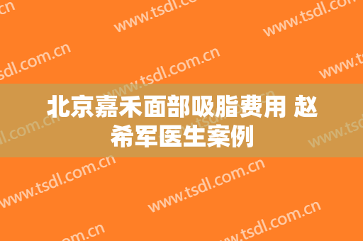 北京嘉禾面部吸脂费用 赵希军医生案例