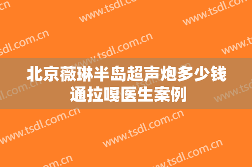 北京薇琳半岛超声炮多少钱 通拉嘎医生案例