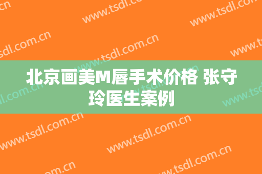 北京画美M唇手术价格 张守玲医生案例