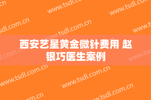 西安艺星黄金微针费用 赵银巧医生案例