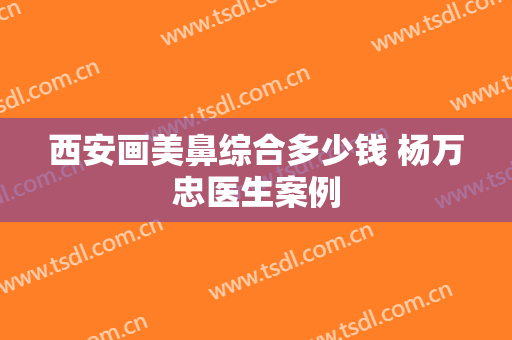 西安画美鼻综合多少钱 杨万忠医生案例