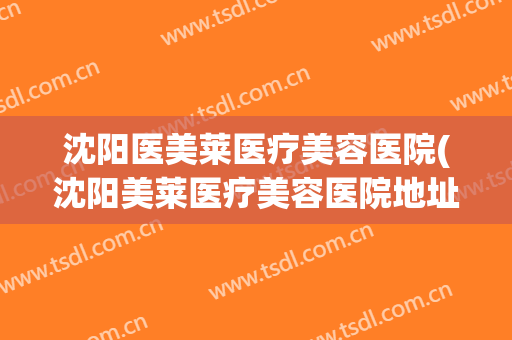 沈阳医美莱医疗美容医院(沈阳美莱医疗美容医院地址) 沈阳医美莱医疗美容医院(沈阳美莱医疗美容医院地址)