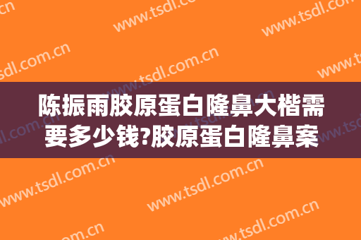 陈振雨胶原蛋白隆鼻大楷需要多少钱?胶原蛋白隆鼻案例效果对比图_青岛大学附属医院