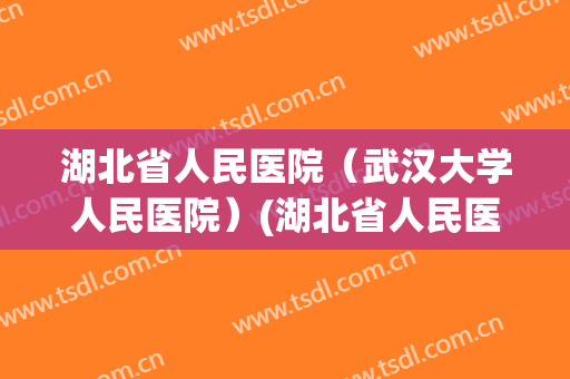 湖北省人民医院（武汉大学人民医院）(湖北省人民医院武汉大学人民医院胸外科耿庆)