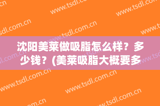 沈阳美莱做吸脂怎么样？多少钱？(美莱吸脂大概要多少钱)