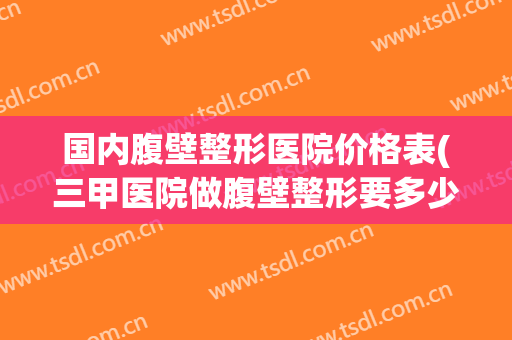 国内腹壁整形医院价格表(三甲医院做腹壁整形要多少钱)