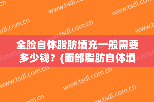 全脸自体脂肪填充一般需要多少钱？(面部脂肪自体填充大概需要多少钱)