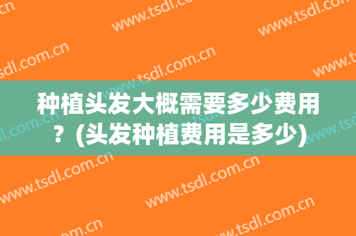 种植头发大概需要多少费用？(头发种植费用是多少)
