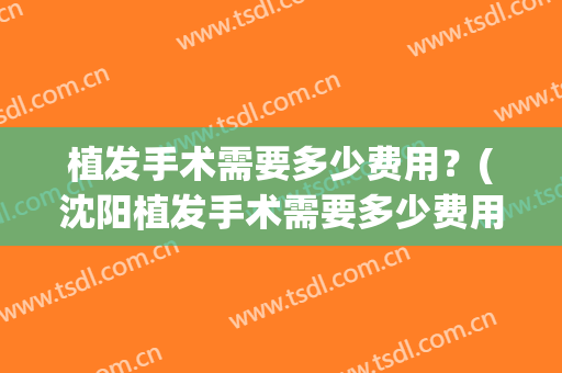 植发手术需要多少费用？(沈阳植发手术需要多少费用)