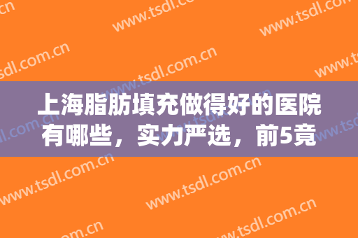 上海脂肪填充做得好的医院有哪些，实力严选，前5竟是这几家！(上海哪家整形医院脂肪填充好)