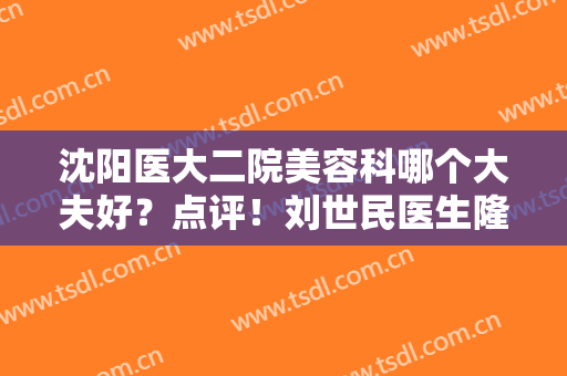 沈阳医大二院美容科哪个大夫好？点评！刘世民医生隆胸案例及价格分享！