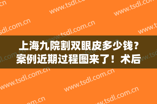 上海九院割双眼皮多少钱？案例近期过程图来了！术后效果绝绝子！(上海第九人民医院双眼皮手术多少钱)
