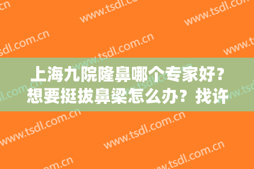 上海九院隆鼻哪个专家好？想要挺拔鼻梁怎么办？找许医生就对了(上海九院哪个专家整鼻子最好)