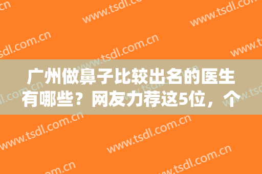 广州做鼻子比较出名的医生有哪些？网友力荐这5位，个个都是实力派(广州鼻整形有名医生有哪些呢)
