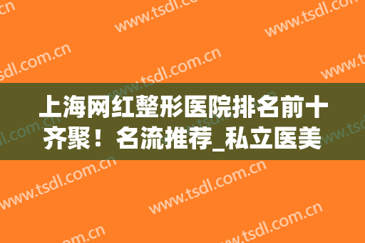 上海网红整形医院排名前十齐聚！名流推荐_私立医美实力口碑俱佳(上海网红整形医院排名榜)