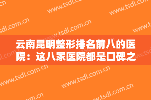 云南昆明整形排名前八的医院：这八家医院都是口碑之选，你怎能不认识！