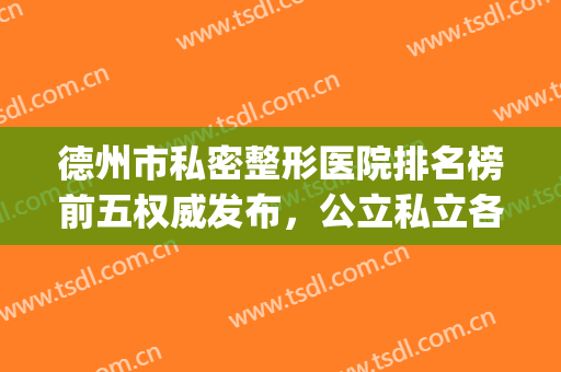 德州市私密整形医院排名榜前五权威发布，公立私立各有详细介绍！(德州友谊整形医院是正规的整形医院吗)