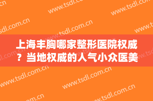 上海丰胸哪家整形医院权威？当地权威的人气小众医美都收集了！(上海隆胸最好的整形医院)