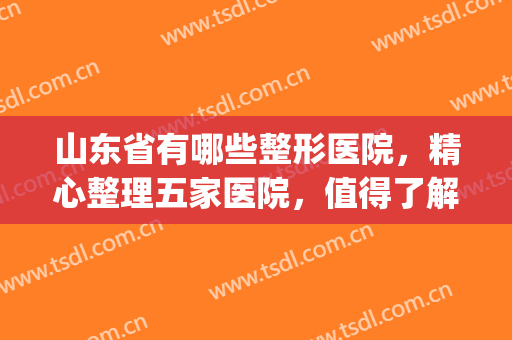 山东省有哪些整形医院，精心整理五家医院，值得了解！(山东省内最好的整形医院)