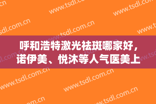 呼和浩特激光祛斑哪家好，诺伊美、悦沐等人气医美上榜，速速来看！(呼和浩特祛斑哪个医院好)