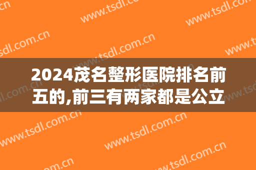 2024茂名整形医院排名前五的,前三有两家都是公立(2024茂名整形医院排名前五的,前三有两家都是公立的吗)