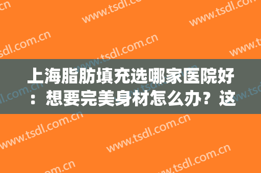 上海脂肪填充选哪家医院好：想要完美身材怎么办？这些医院来帮你！(上海哪家医院自体脂肪填充好)