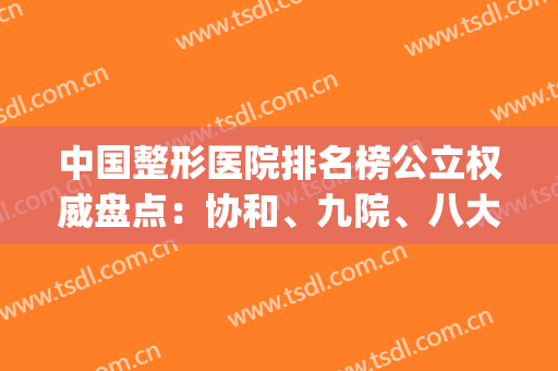 中国整形医院排名榜公立权威盘点：协和、九院、八大处在列，真顶流！(中国正规整形医院排名)