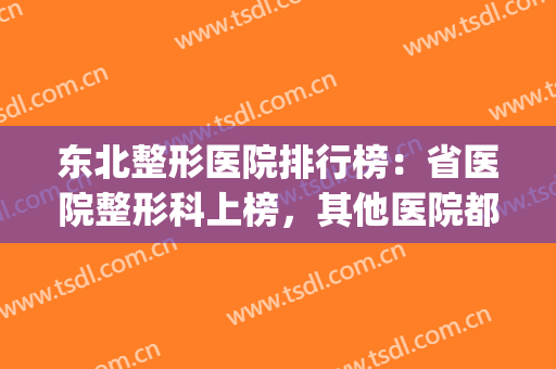东北整形医院排行榜：省医院整形科上榜，其他医院都是哪些？(东北三省整形最好医院)