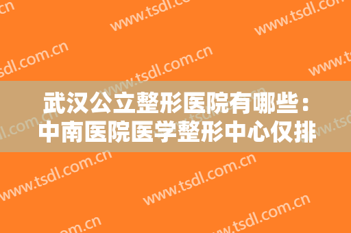 武汉公立整形医院有哪些：中南医院医学整形中心仅排第四，其他医院都是哪些？