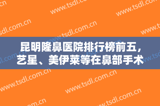 昆明隆鼻医院排行榜前五，艺星、美伊莱等在鼻部手术方面有丰富经验！