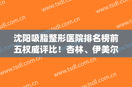 沈阳吸脂整形医院排名榜前五权威评比！杏林、伊美尔哪个好|大数据告诉你