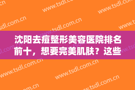 沈阳去痘整形美容医院排名前十，想要完美肌肤？这些医院帮您！(沈阳皮肤整形医院排名)