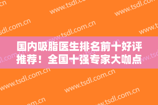 国内吸脂医生排名前十好评推荐！全国十强专家大咖点评！全新阵容不容小觑