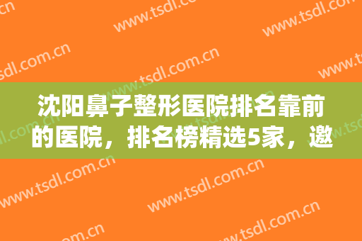 沈阳鼻子整形医院排名靠前的医院，排名榜精选5家，邀您品鉴！(沈阳隆鼻比较好的医院)