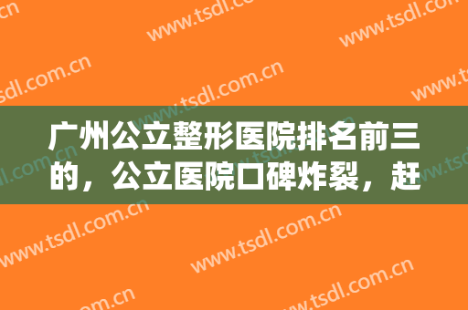 广州公立整形医院排名前三的，公立医院口碑炸裂，赶紧来了解吧!(广州公立医院整容前十排名)
