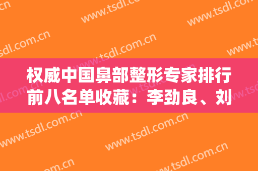 权威中国鼻部整形专家排行前八名单收藏：李劲良、刘彦军稳坐前三强(中国鼻子整形医生排行)