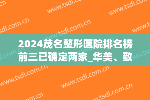 2024茂名整形医院排名榜前三已确定两家_华美、致美各领风骚(茂名人民医院整容好吗)