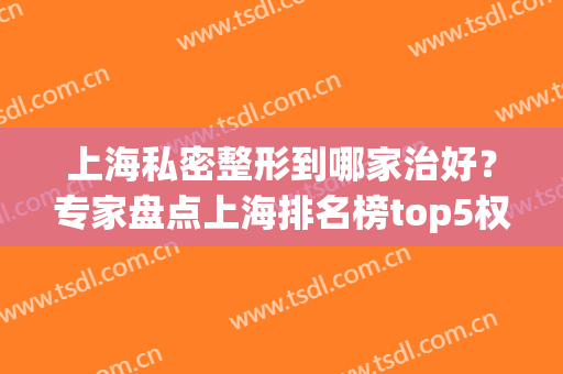 上海私密整形到哪家治好？专家盘点上海排名榜top5权威医美_九院不可或缺！